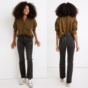 Madewell 90’s High Rise Bootcut 30 Lindale Black Wash NWOT